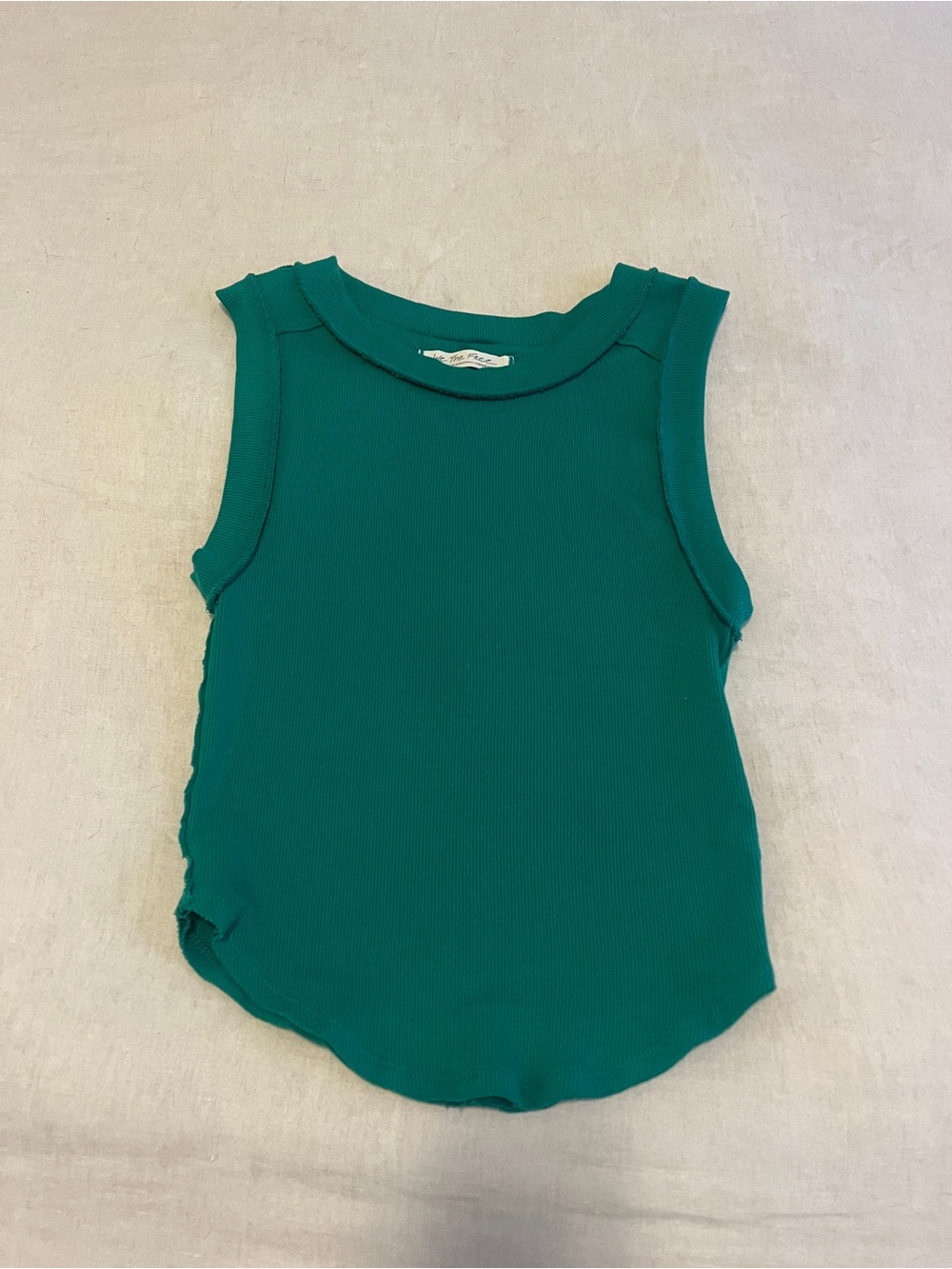 We The Free Ribbed Tank Top - Teal